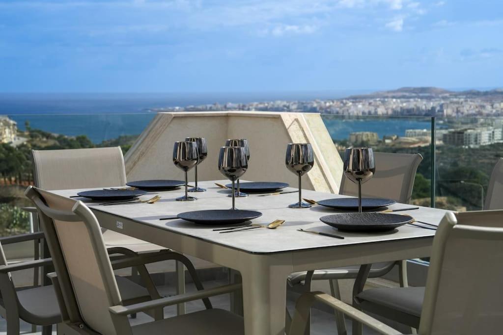 Apartament Lux Sea&Country Views With Pool Mellieħa Zewnętrze zdjęcie