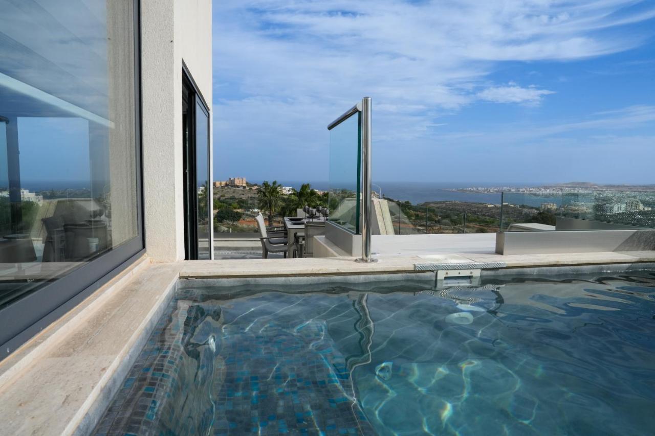 Apartament Lux Sea&Country Views With Pool Mellieħa Zewnętrze zdjęcie