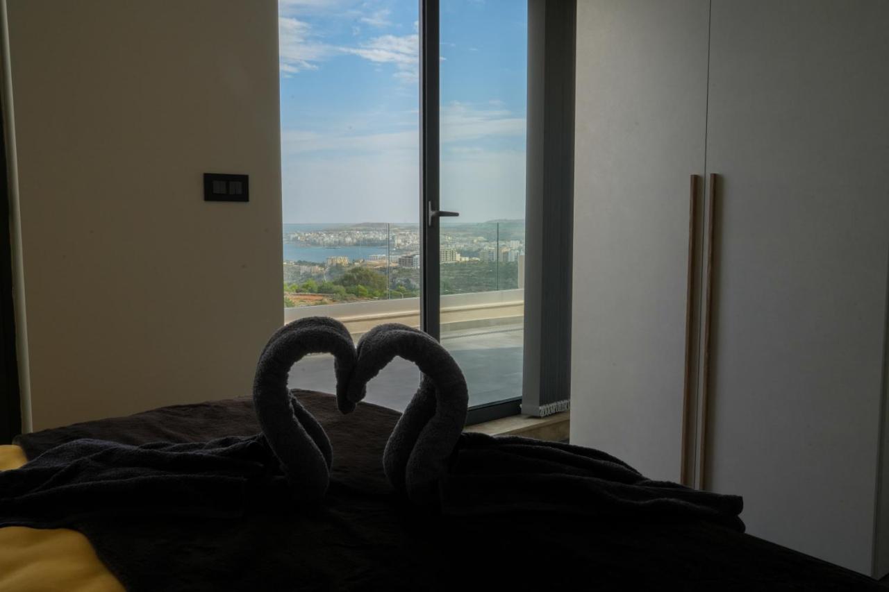 Apartament Lux Sea&Country Views With Pool Mellieħa Zewnętrze zdjęcie