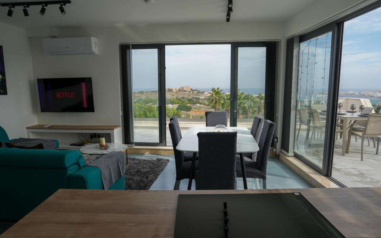 Apartament Lux Sea&Country Views With Pool Mellieħa Zewnętrze zdjęcie